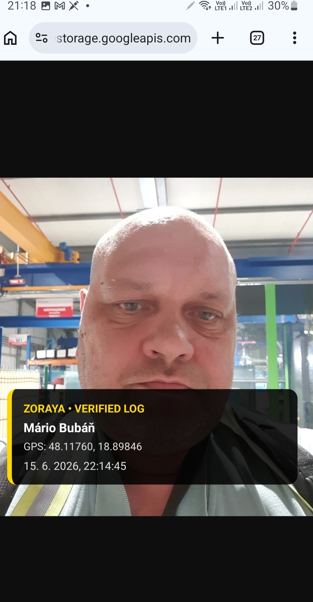 Verified attendance log